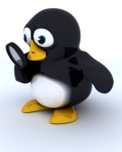 12090824-3d-render-of-a-glossy-penguin-character-with-magnifying-glass